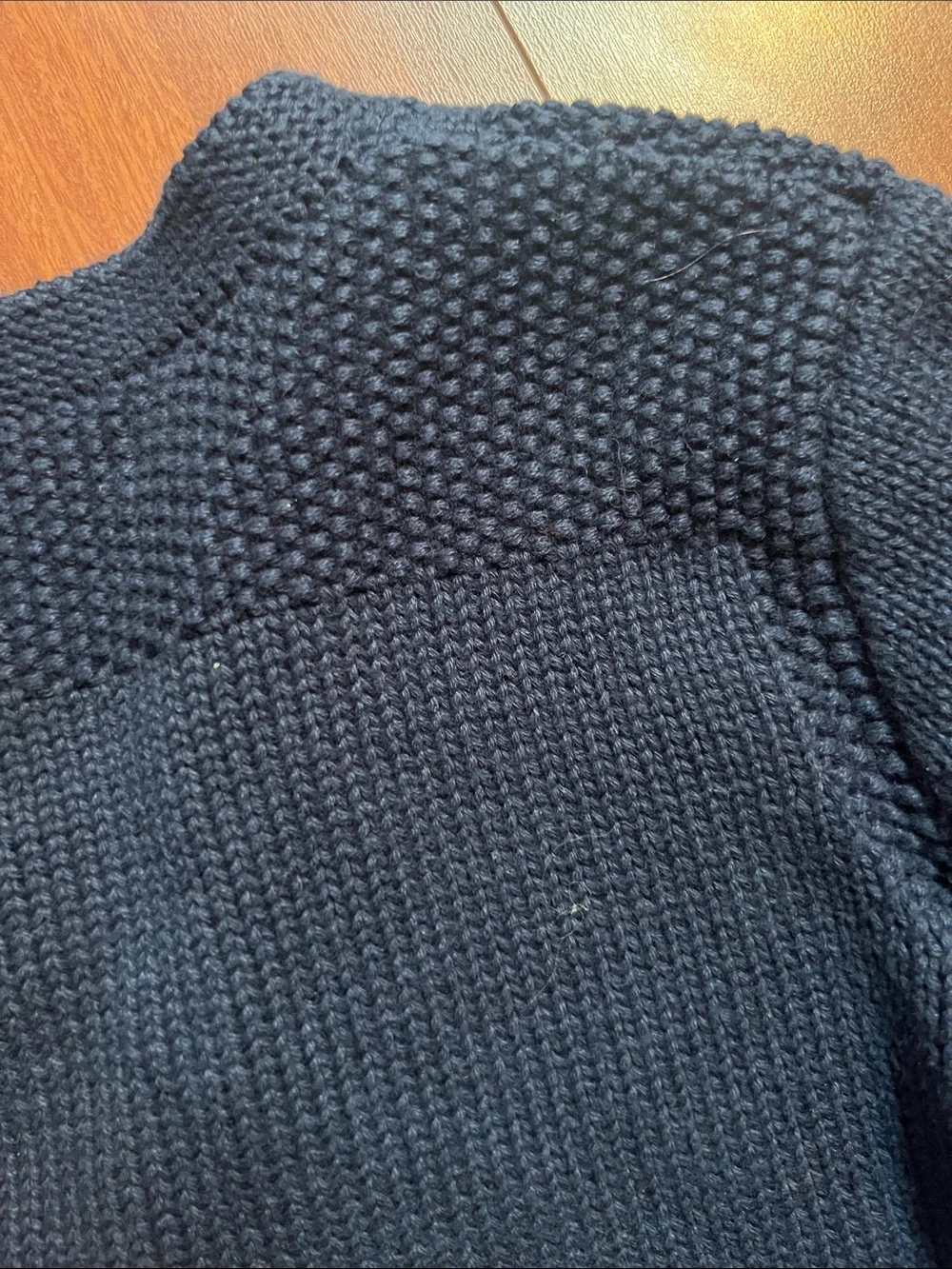 Ralph Lauren Dark‎ Navy Knit Cardigan with Polo Pony bay size 24mo 100%cotton